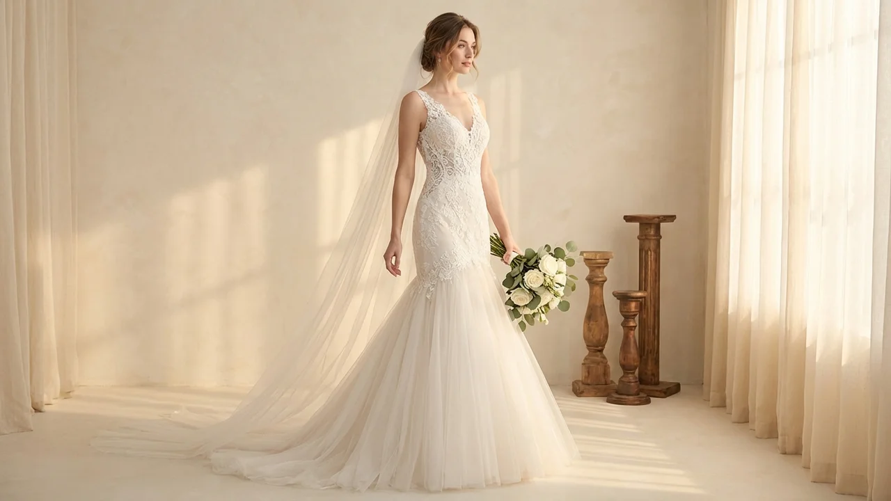 Fit and Flare Wedding Dresses - 1