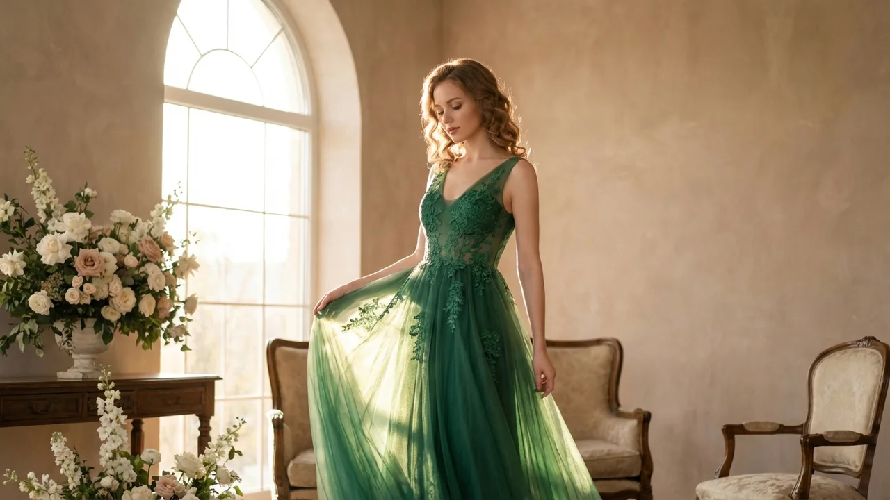 Green Wedding Dresses - 1