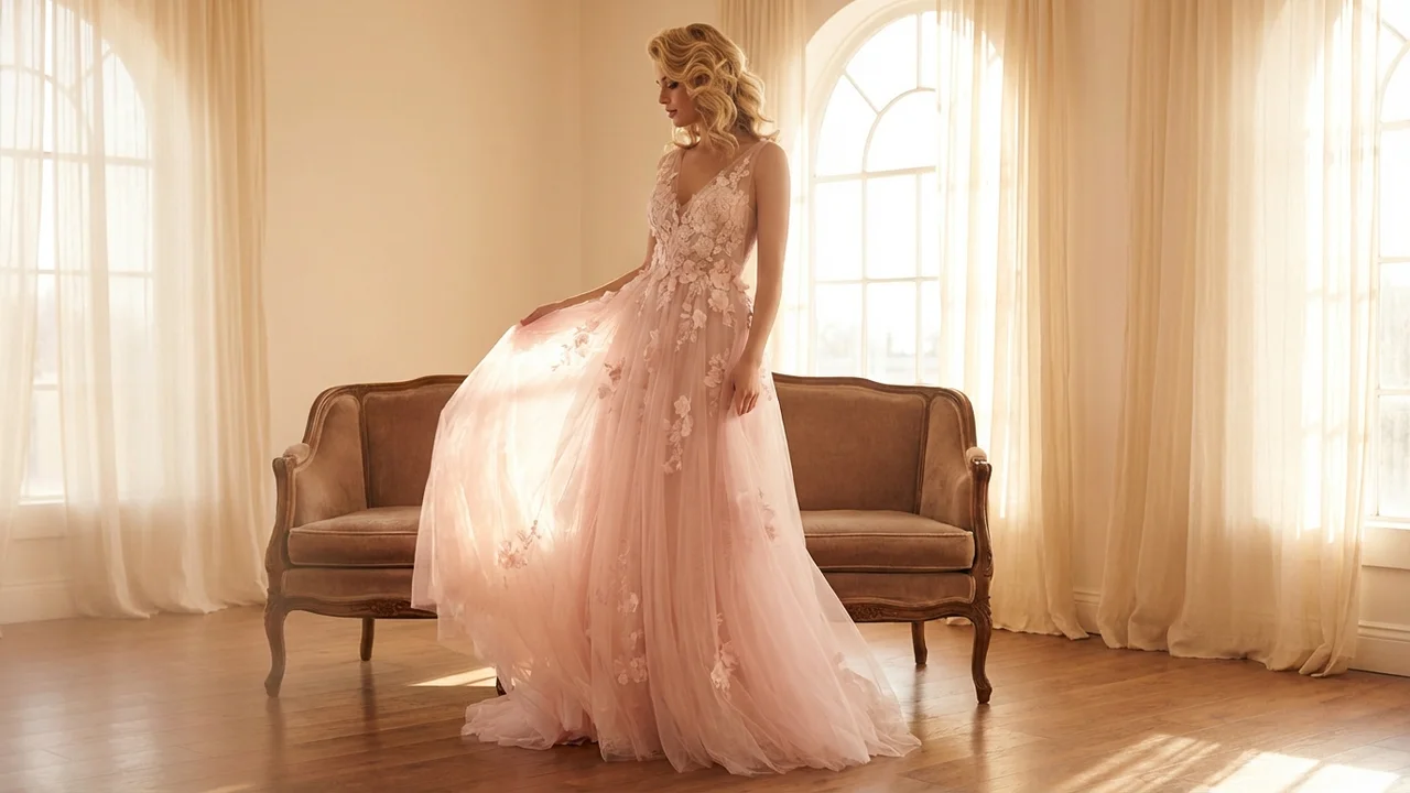 Pink Wedding Dresses - 1