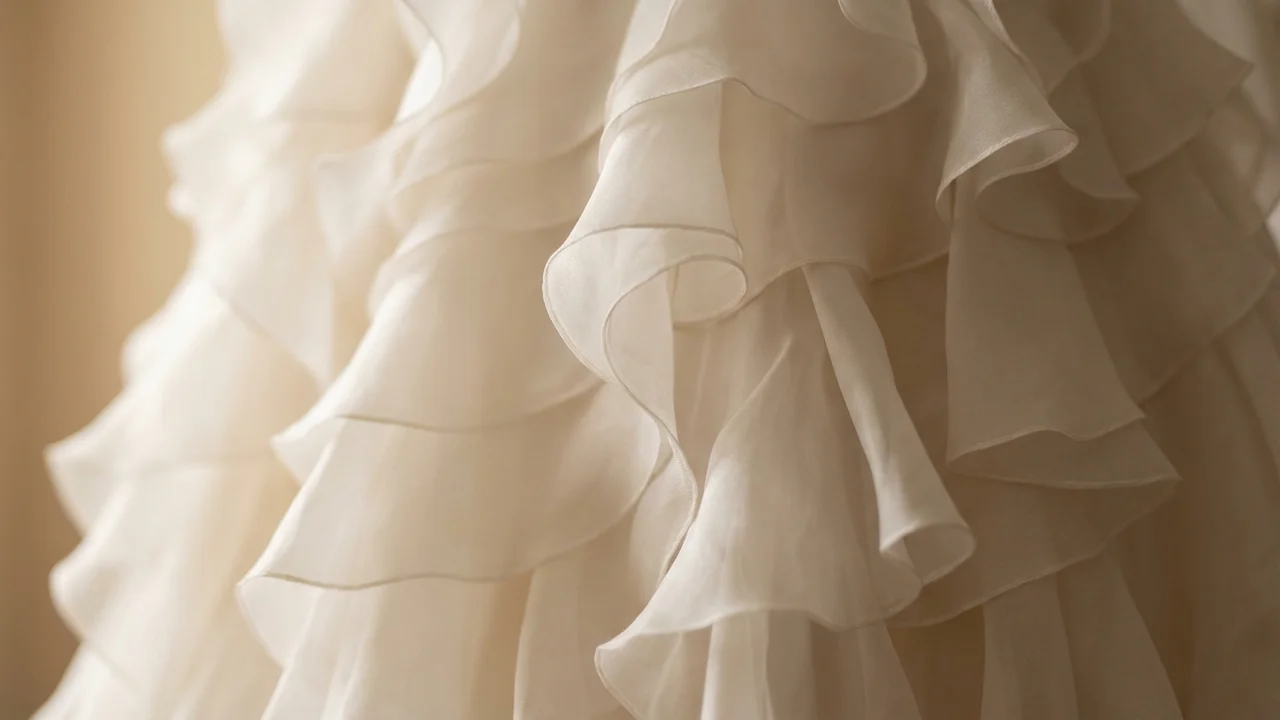 Ruffle Wedding Dresses - 1