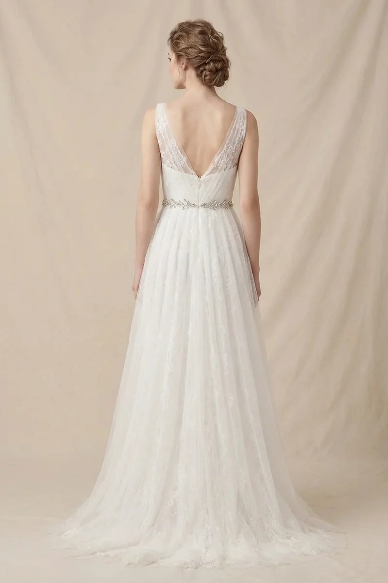 Crystal Vine Bridal Sash Belt - 2