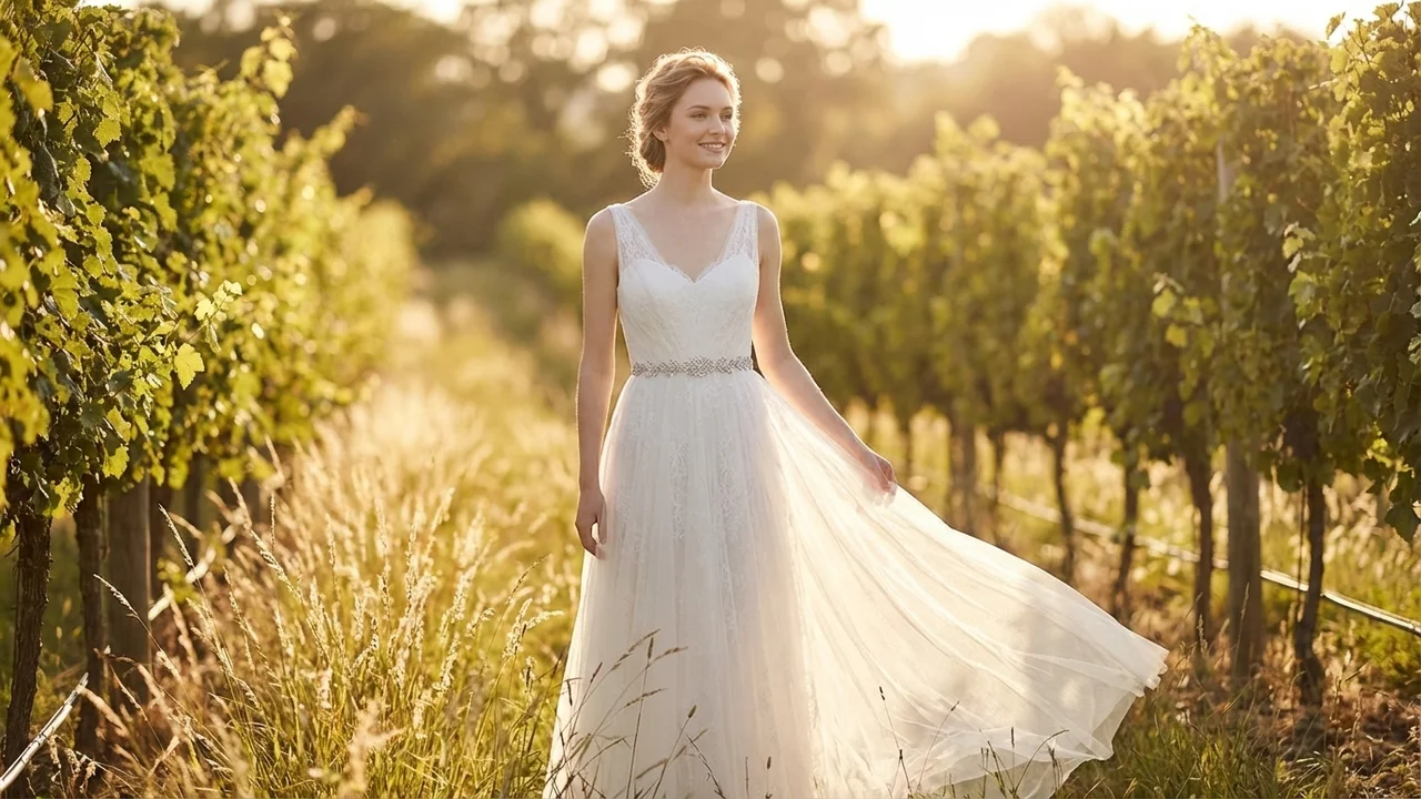 Crystal Vine Bridal Sash Belt - 6