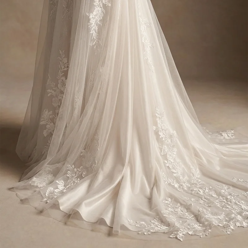 Aurora Crystal Drop Bridal Earrings - 4