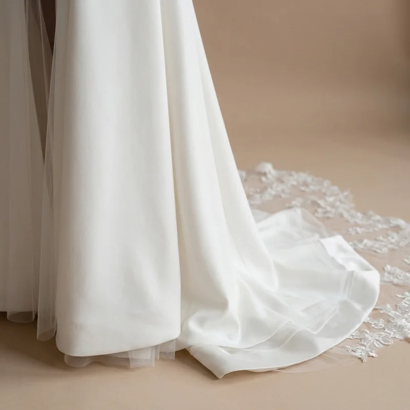 Blazer-Style Courthouse Wedding Dress - 4