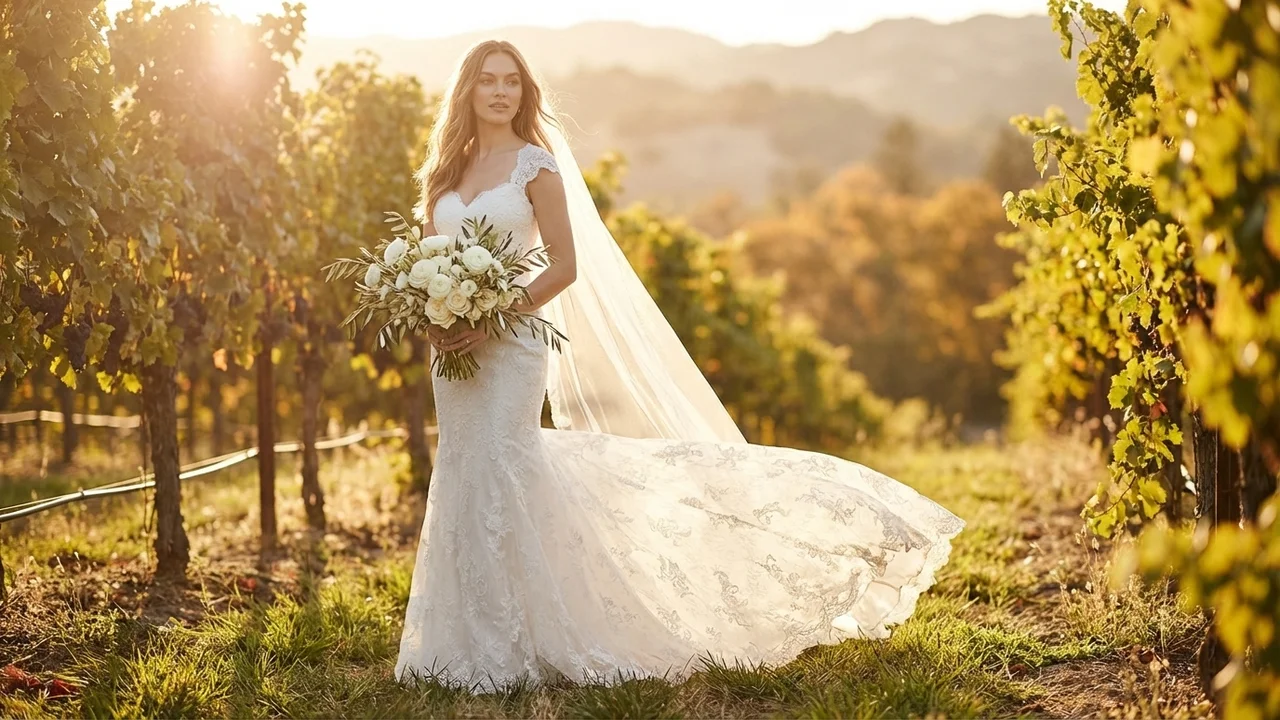 Vivienne Cap Sleeve Lace Mermaid Dress - 6