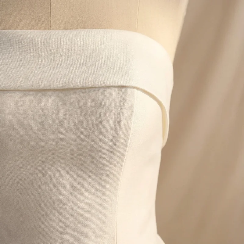 Victoria Elegant Satin Ball Gown Wedding Dress - 3