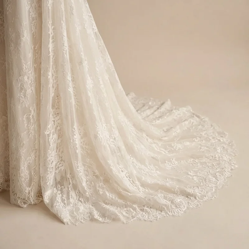 Genevieve Lace Floor Length Elegant Gown - 4