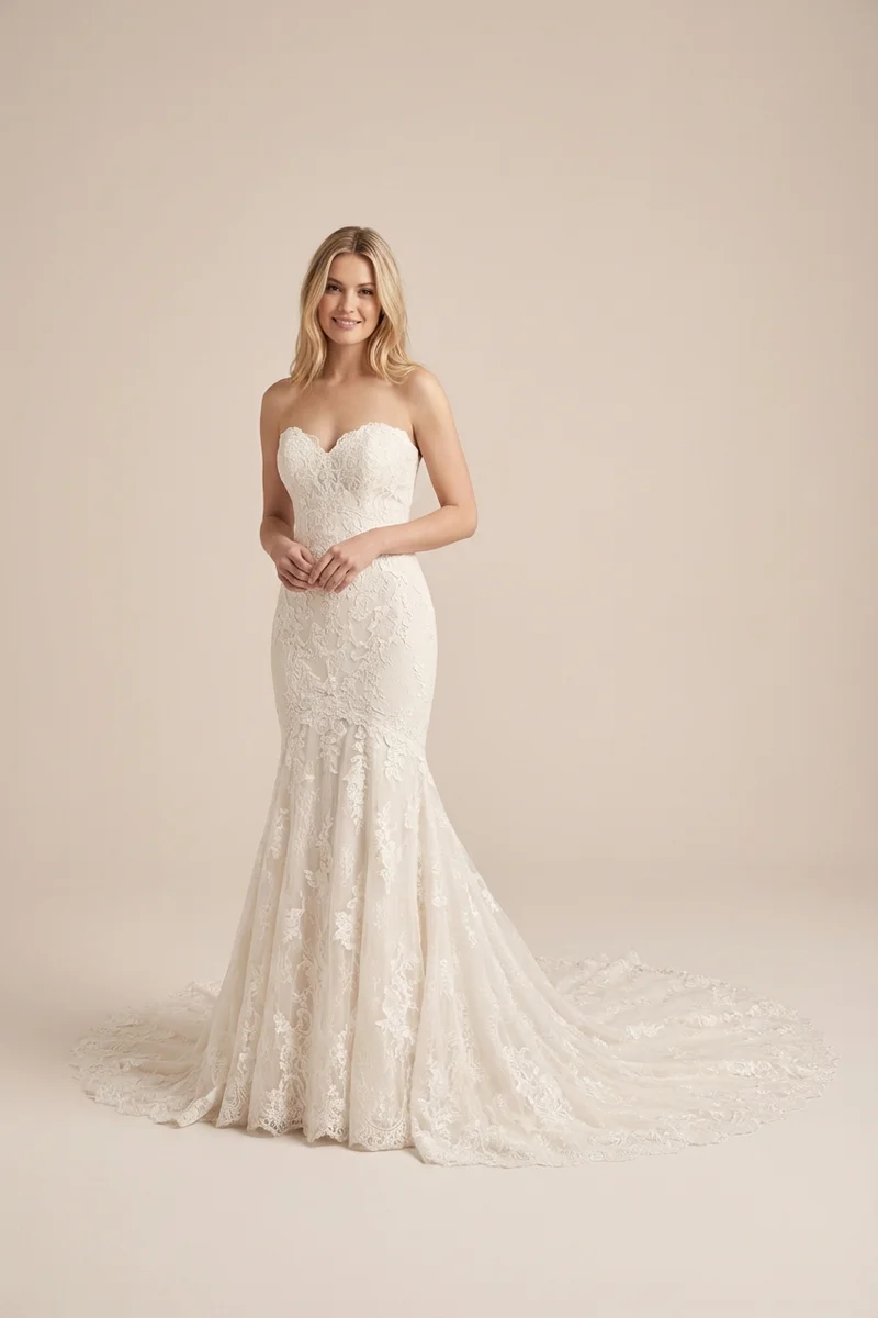 Lace Mermaid Wedding Dress — Final Sale - 1