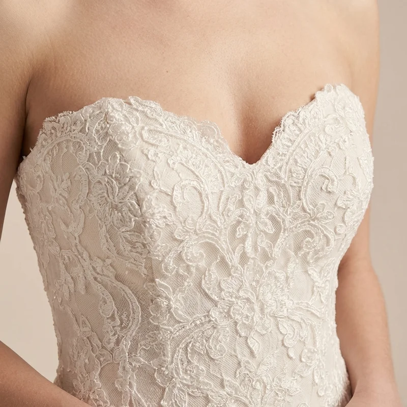Lace Mermaid Wedding Dress — Final Sale - 3