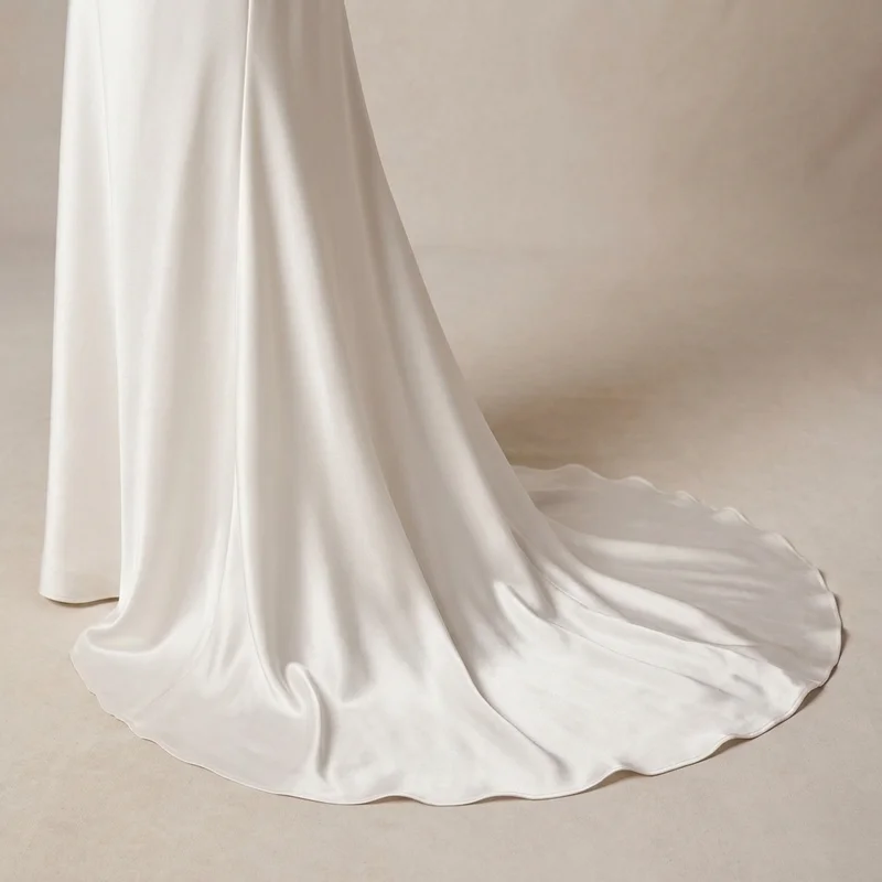 Estelle Satin Cowl Spaghetti Strap Slip Dress - 4