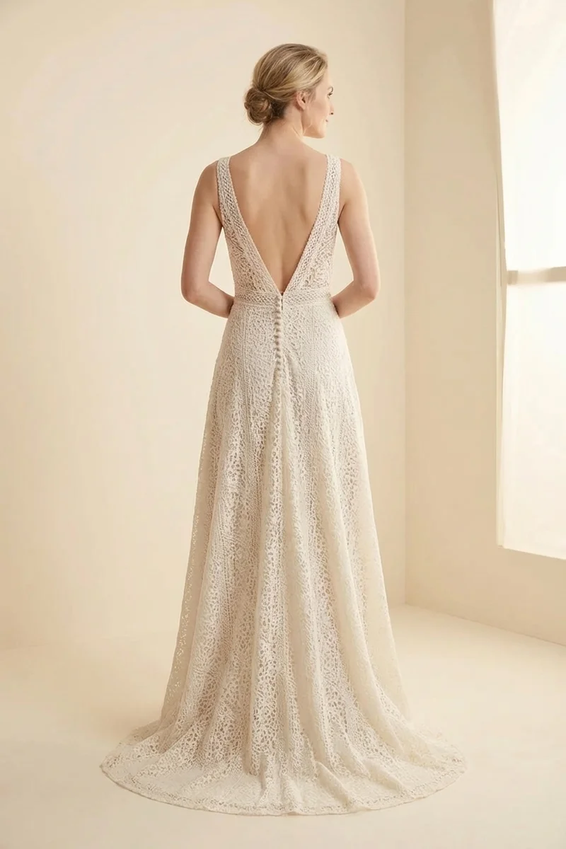 Wren Lace Boho Wedding Dress Under $300 - 2