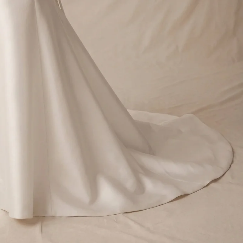 Camille Satin Elegant Wedding Dress Under $300 - 4
