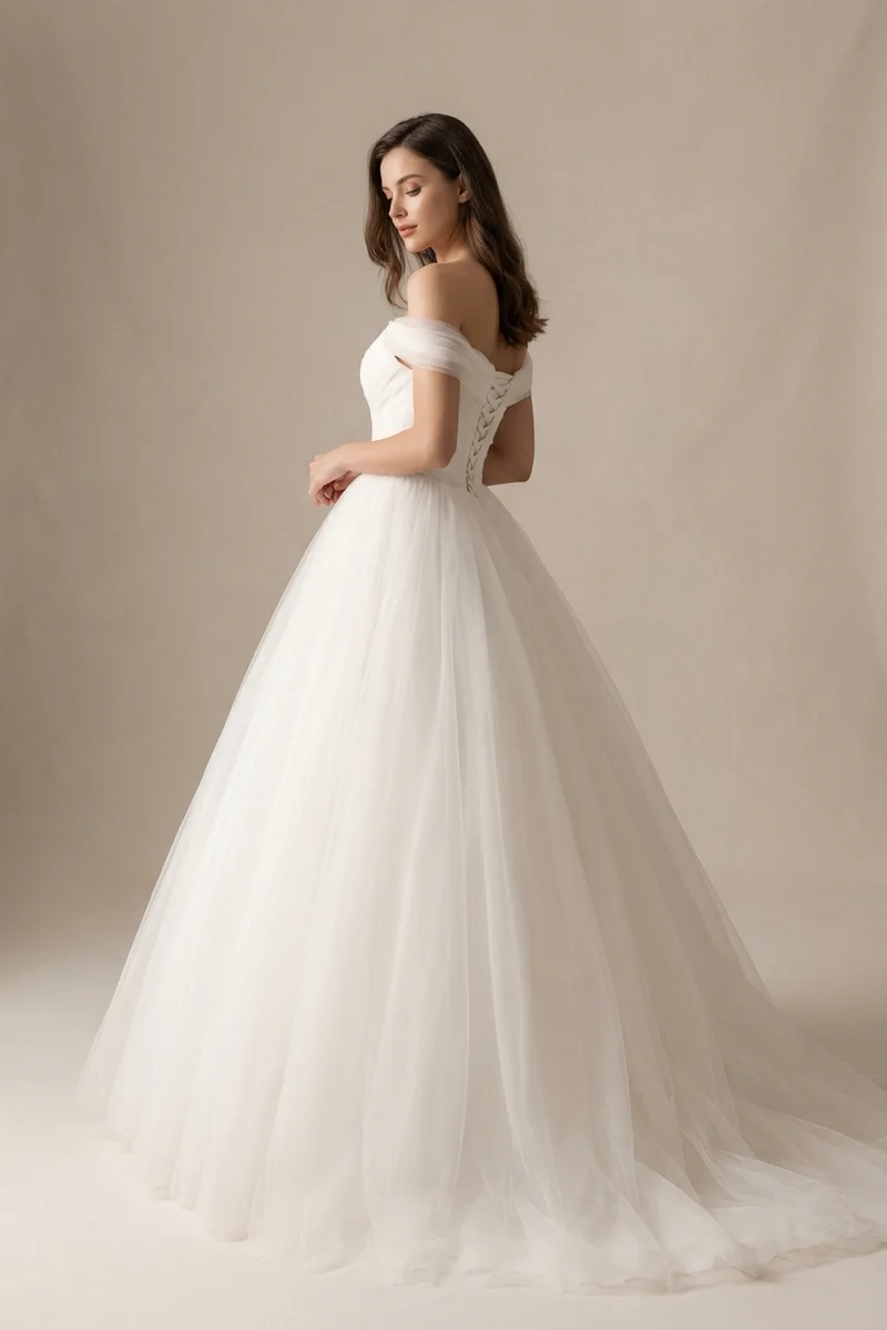 Rosalie Tulle Princess Wedding Dress Under $300 - 1