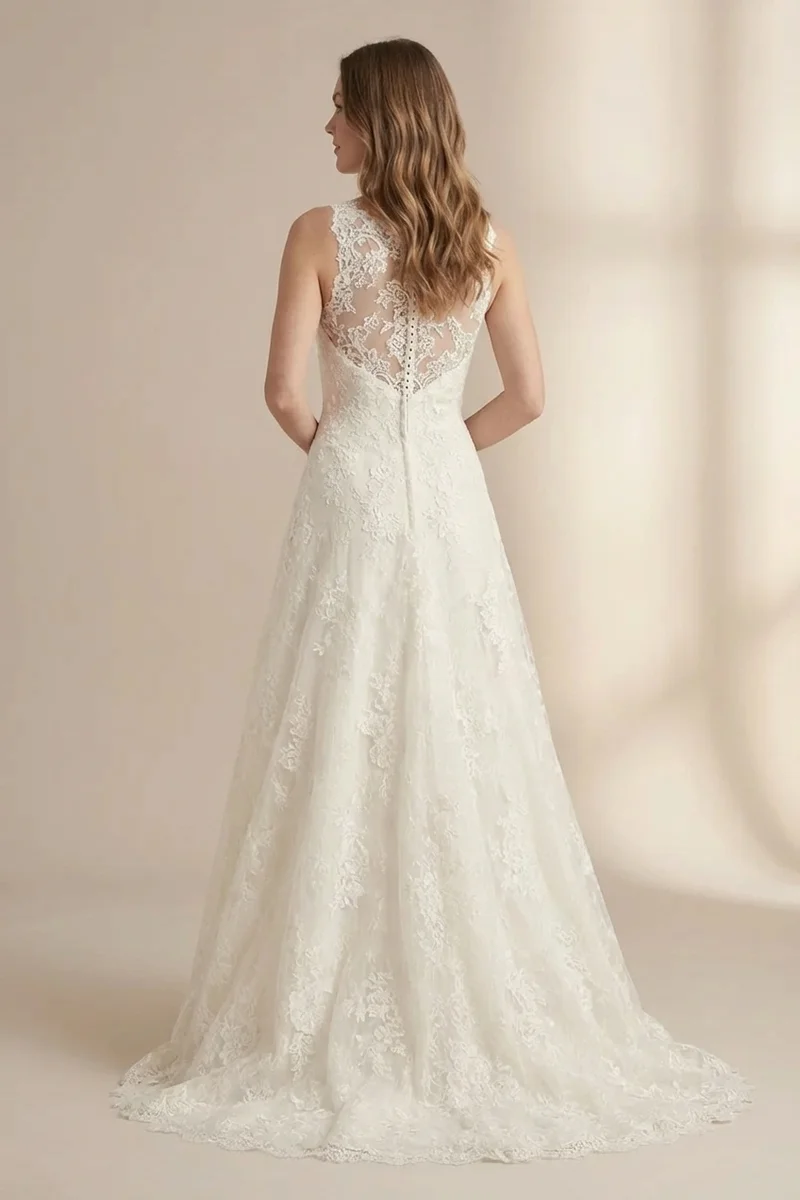 Rosalie Lace A-Line Wedding Dress Under $500 - 2