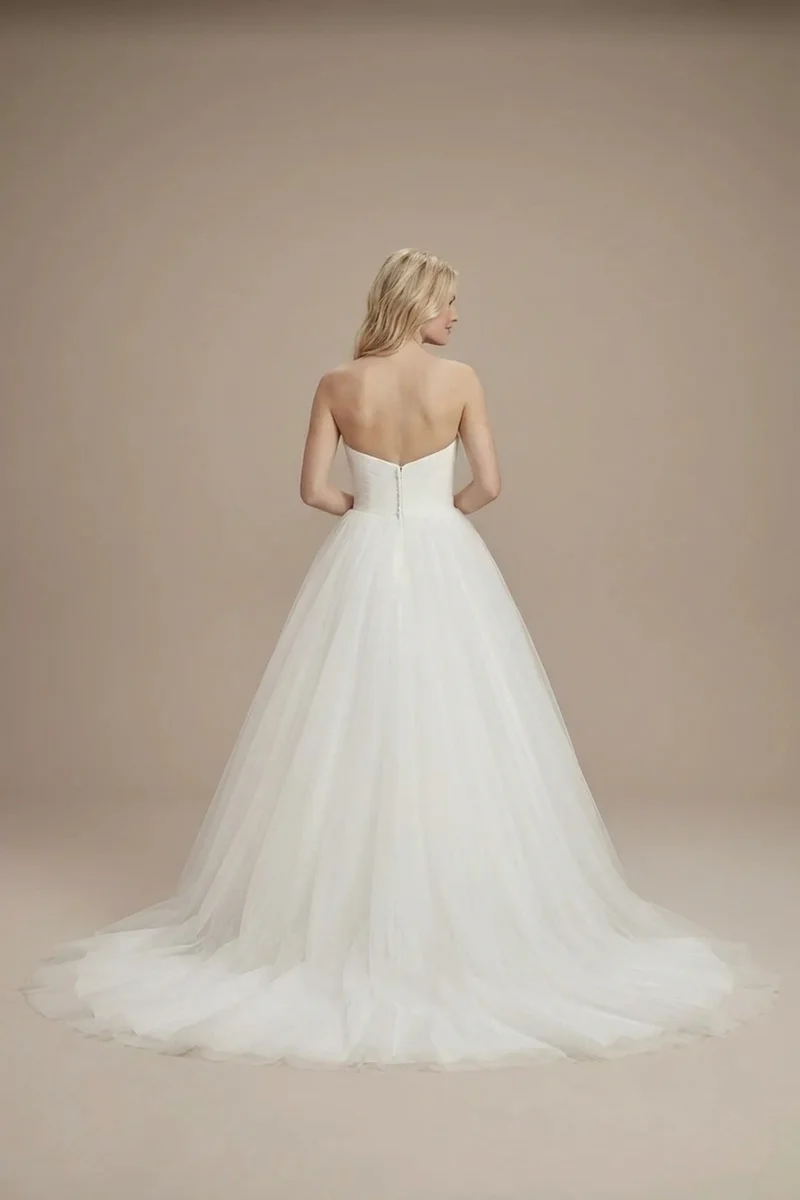Eleanor Classic Tulle Ball Gown Wedding Dress - 2