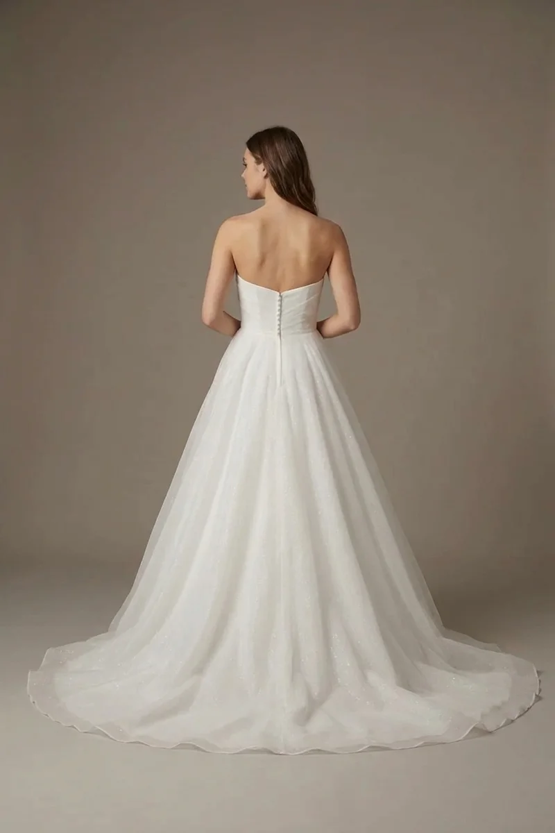 Isabelle Sparkle Organza Ball Gown Wedding Dress - 2