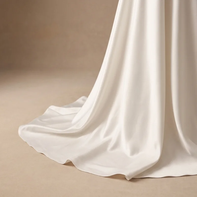 Elise Backless Satin A-Line Wedding Dress - 4