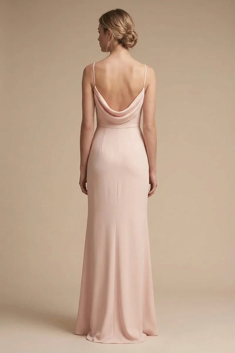 Seraphina Blush Sheath Wedding Dress - 2