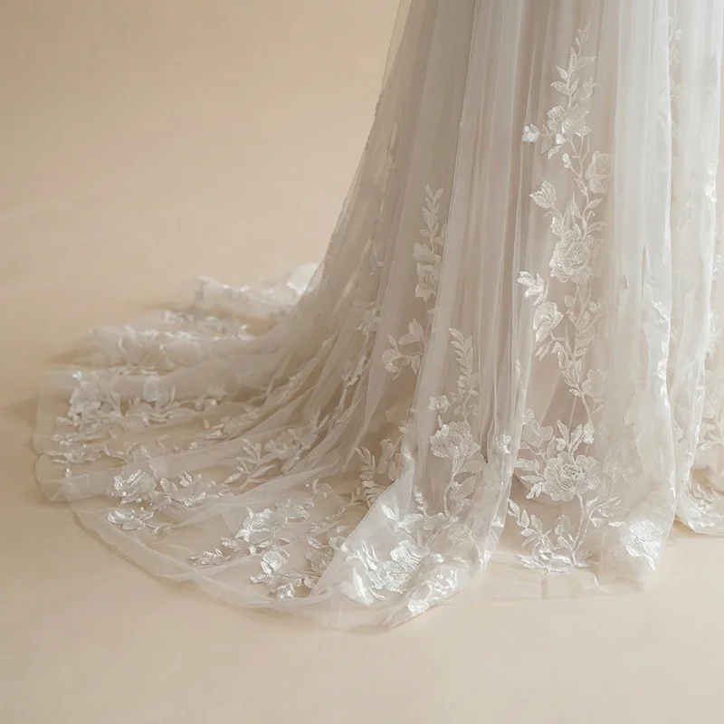 Crystal Vine Bridal Headpiece with Pearl Accents - 4