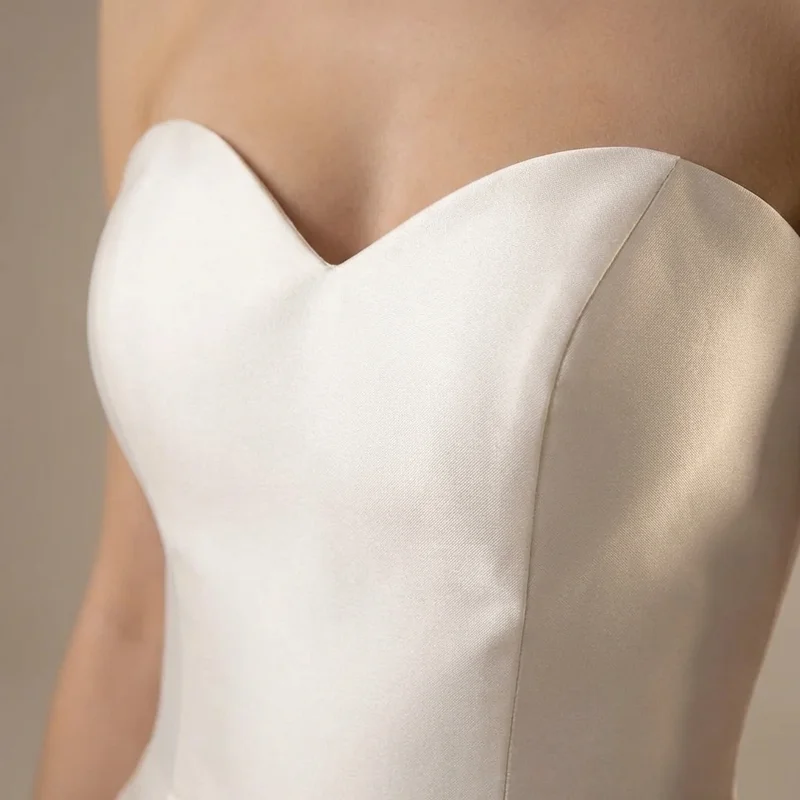 Classic Satin Sweetheart Ball Gown - 3