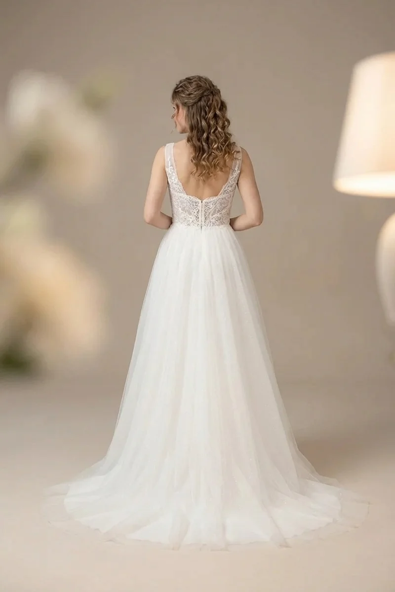 Sparkle Tulle Sweetheart A-Line Dress - 2