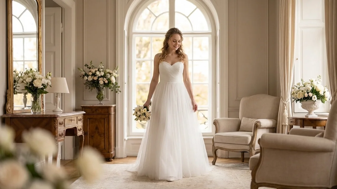 Sparkle Tulle Sweetheart A-Line Dress - 5