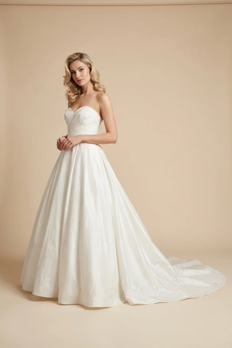 Margaux Taffeta Ball Gown Wedding Dress - 1