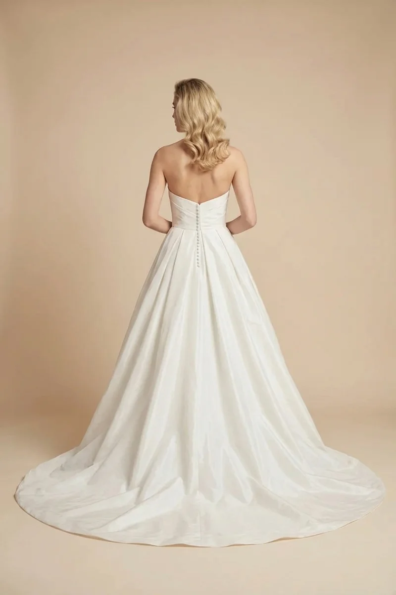 Margaux Taffeta Ball Gown Wedding Dress - 2